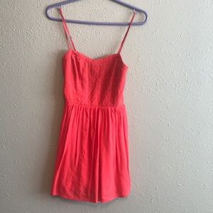 Super cute pink dress.